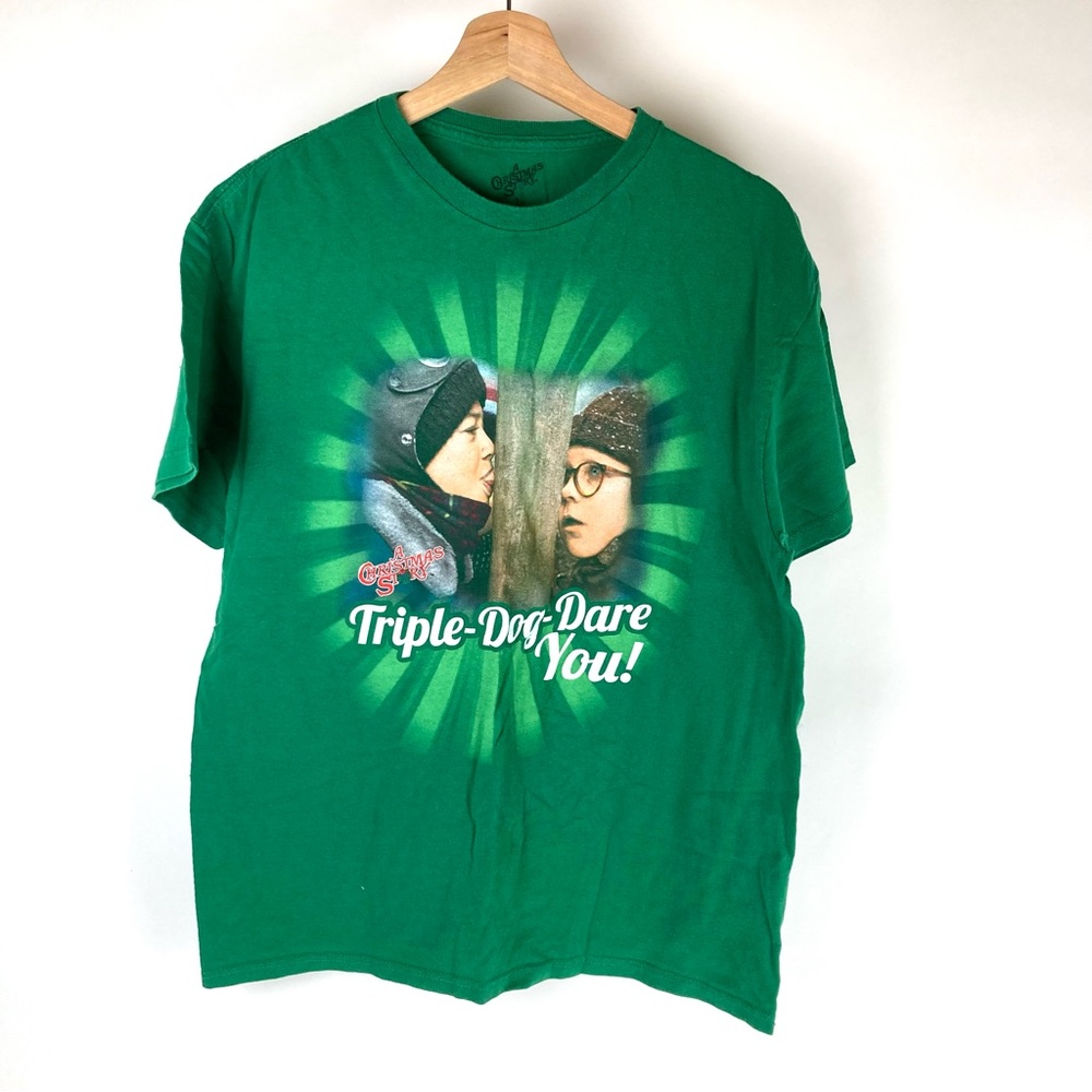 A Christmas Story Green Tee Sz L
